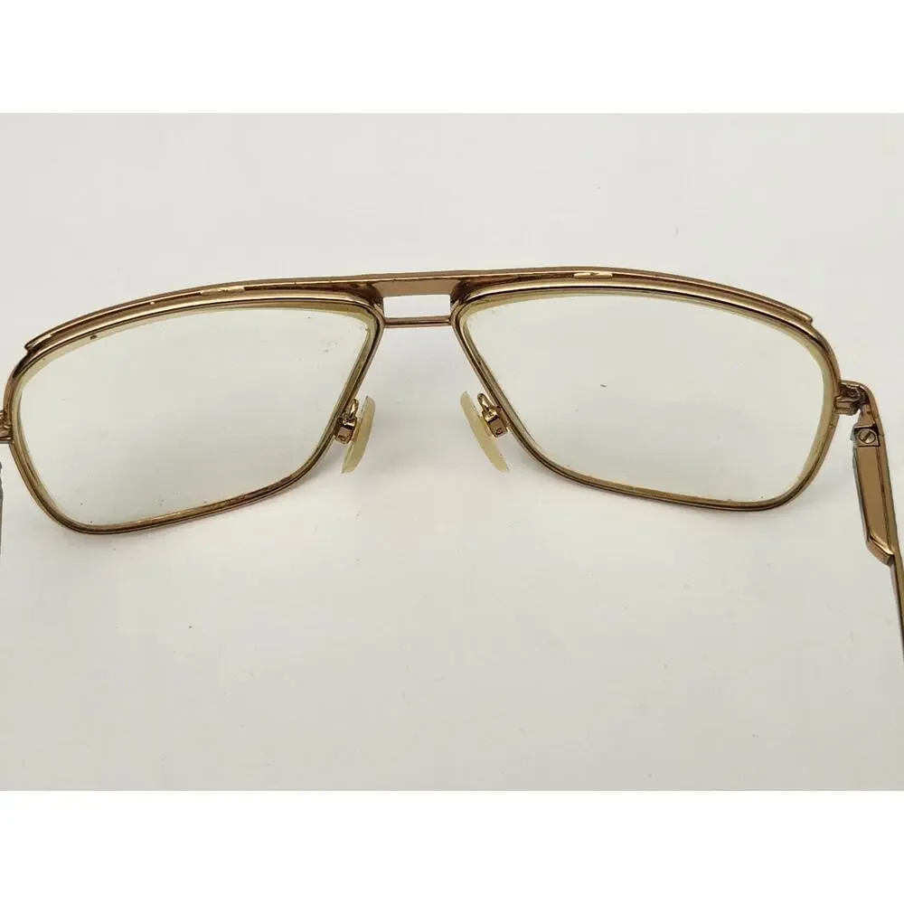 Vintage Gucci Aviator Eyeglasses Gold Frames Mens